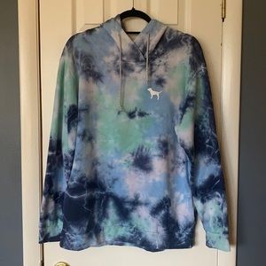 PINK Tie-Dye Sweatshirt